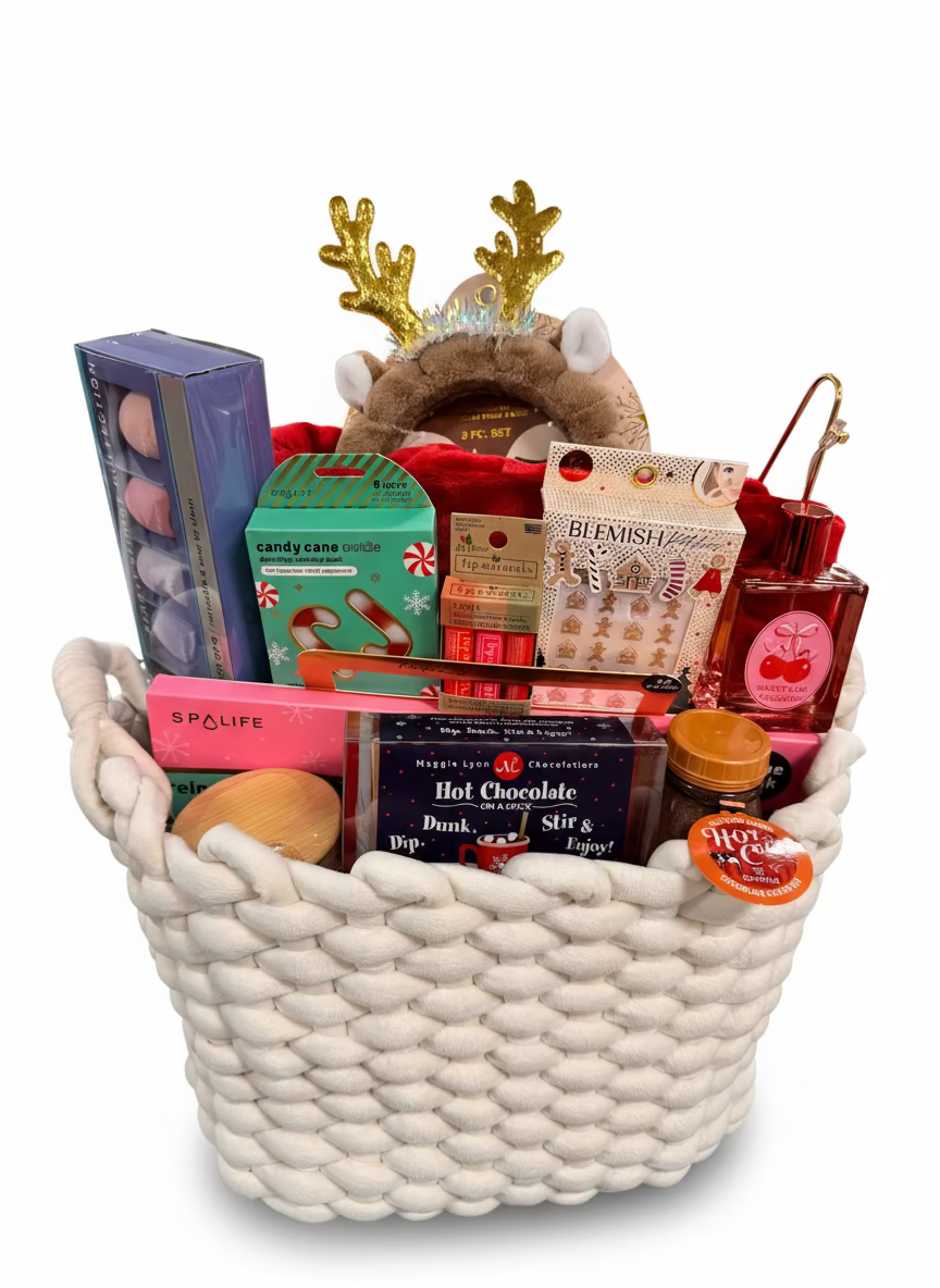 The Holiday Glow & Hot Cocoa Basket